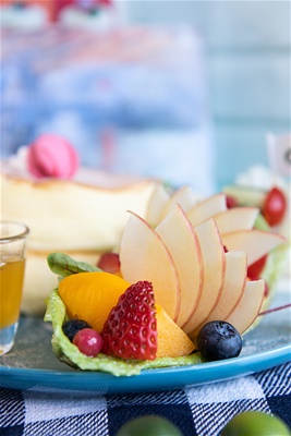 果漾塞納河舒芙蕾鬆餅<br>French Exquisite Fruit Boat Soufflé Pancake